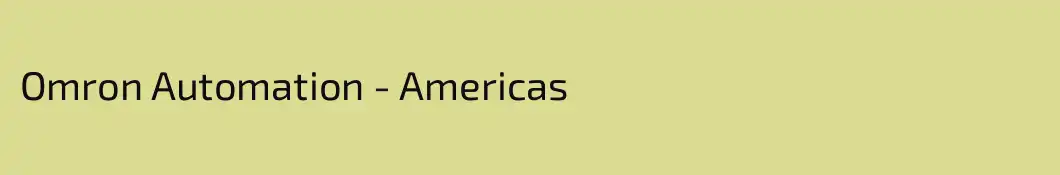 Omron Automation - Americas
